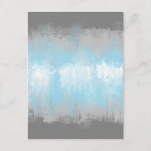 Grungy Glitchy Funky Abstract Demiboy Pride Flag Postcard