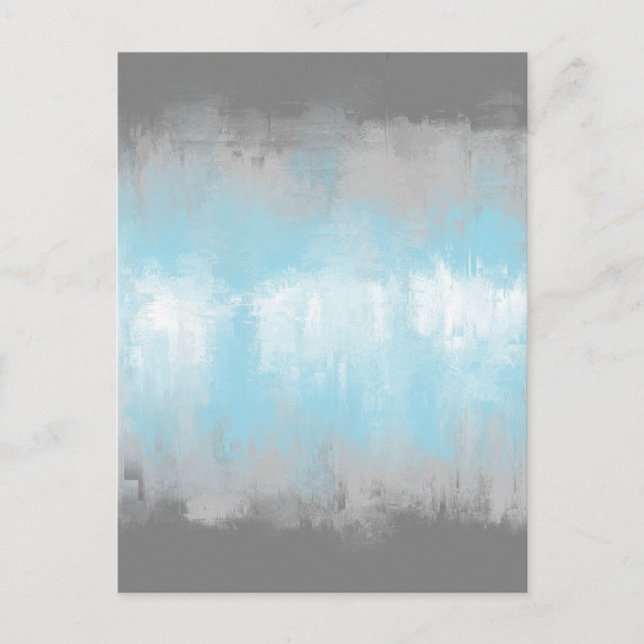 Grungy Glitchy Funky Abstract Demiboy Pride Flag Postcard (Front)