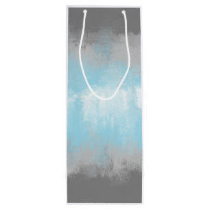 Grungy Glitchy Funky Abstract Demiboy Pride Flag Wine Gift Bag