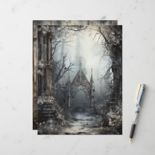 Grungy Gothic Winter Paper Craft Cardstock