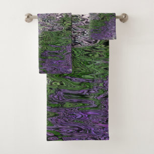 Grungy Groovy Funky Trippy Genderqueer Pride Bath Towel Set