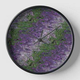 Grungy Groovy Funky Trippy Genderqueer Pride Clock