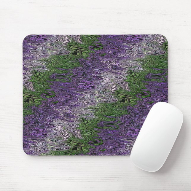 Grungy Groovy Funky Trippy Genderqueer Pride Mouse Pad (With Mouse)