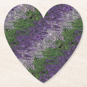 Grungy Groovy Funky Trippy Genderqueer Pride Paper Coaster