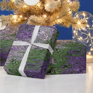 Grungy Groovy Funky Trippy Genderqueer Pride Wrapping Paper