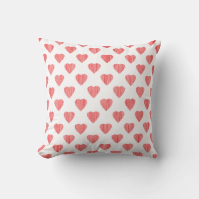 Grungy Hearts Cushion (Front)