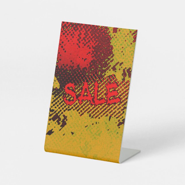 Grungy Hip Sale Sign with Bold and Flashy Colours (Front)