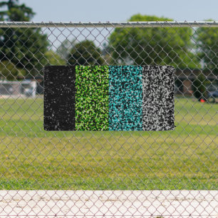 Grungy Noisy Abstract Quoiromantic Pride Flag Banner