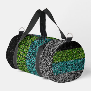 Grungy Noisy Abstract Quoiromantic Pride Flag Duffle Bag