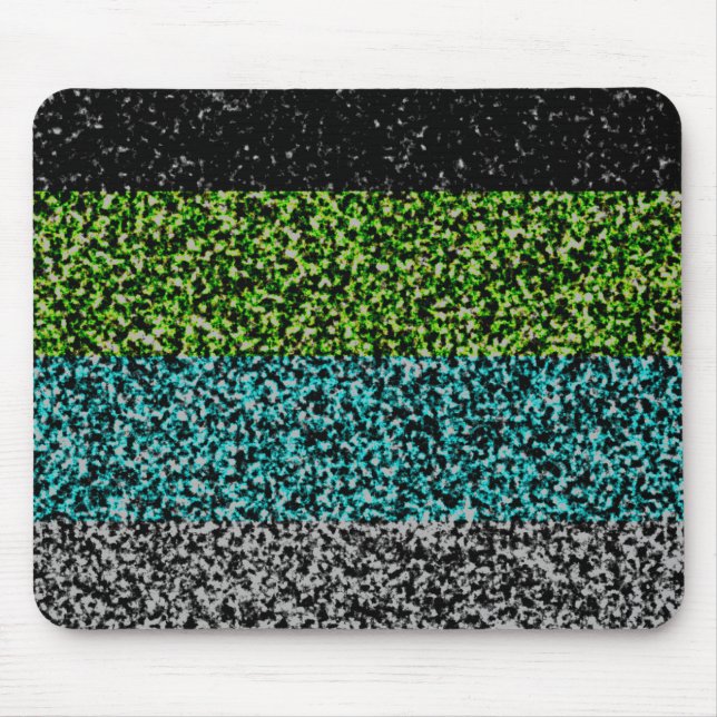 Grungy Noisy Abstract Quoiromantic Pride Flag Mouse Pad (Front)