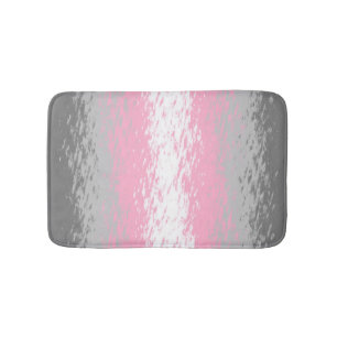 Grungy Noisy Grainy Abstract Demigirl Pride Flag Bath Mat