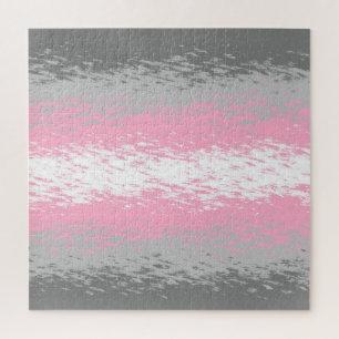Grungy Noisy Grainy Abstract Demigirl Pride Flag Jigsaw Puzzle