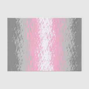 Grungy Noisy Grainy Abstract Demigirl Pride Flag Tissue Paper