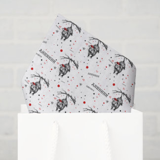 Grungy Opossum Silent Scream Peace on Earth Tissue Paper