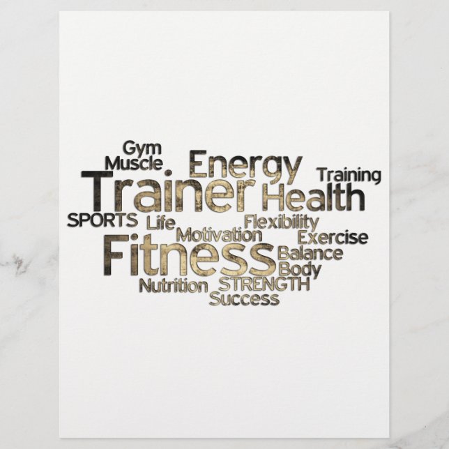 Grungy Personal Trainer Flyer (Front)