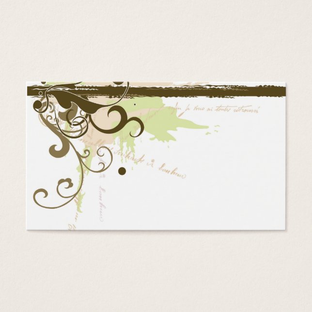 Grungy Profile Card (Front)