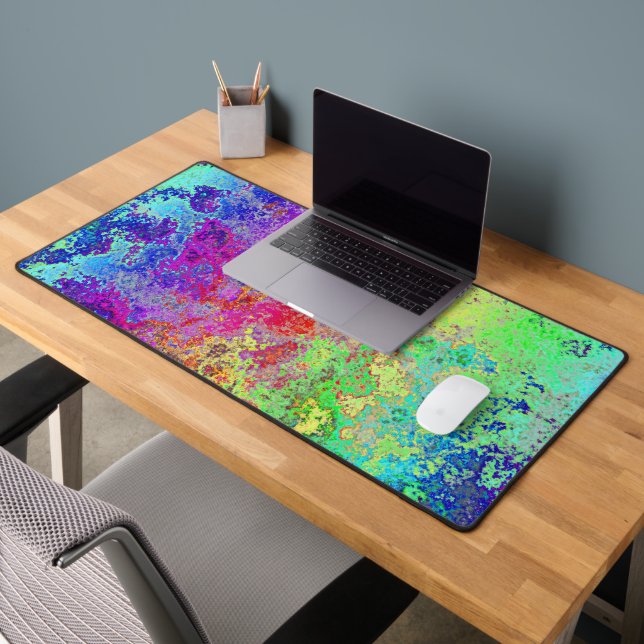 Grungy Rainbow  Desk Mat (Office 2)