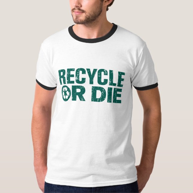 grungy recycle Tshirt (Front)