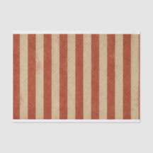 Grungy Red Stripes (Horizontal) Tissue Paper