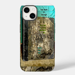 Grungy Skeleton Jokes (Personalised) iPhone 14 Case