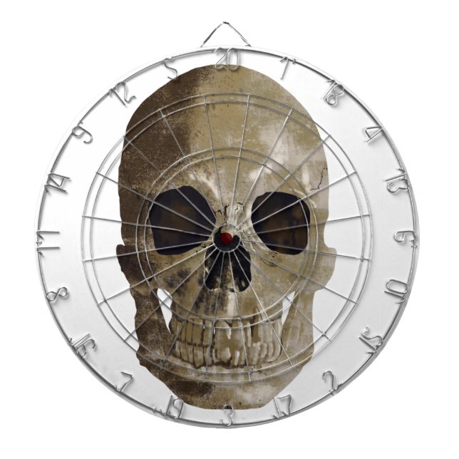 Grungy Skull Dartboard (Front)