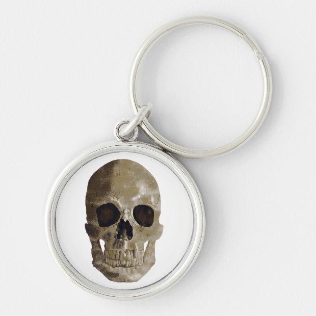 Grungy Skull Key Ring (Front)