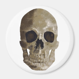 Grungy Skull Magnet