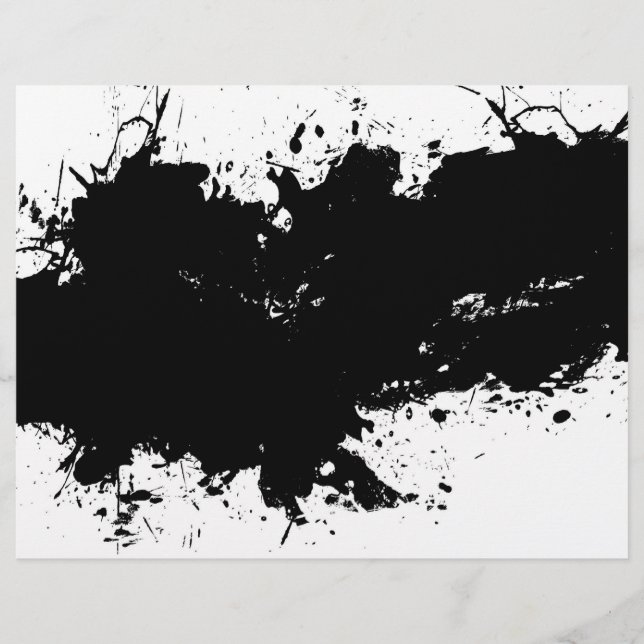 Grungy Splattered Ink Background (Front)