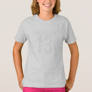 Grungy style AWESOME 13 BIRTHDAY Tee