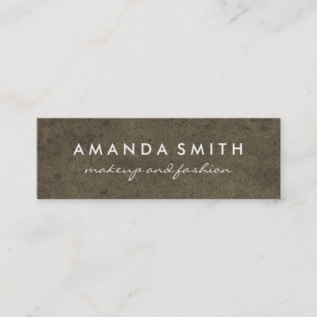 Grungy Texture Mini Business Card (Front)