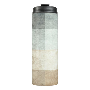 grungy watercolor-like graphic abstract thermal tumbler