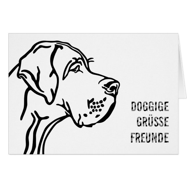 Gruß mit Dogge (Front Horizontal)