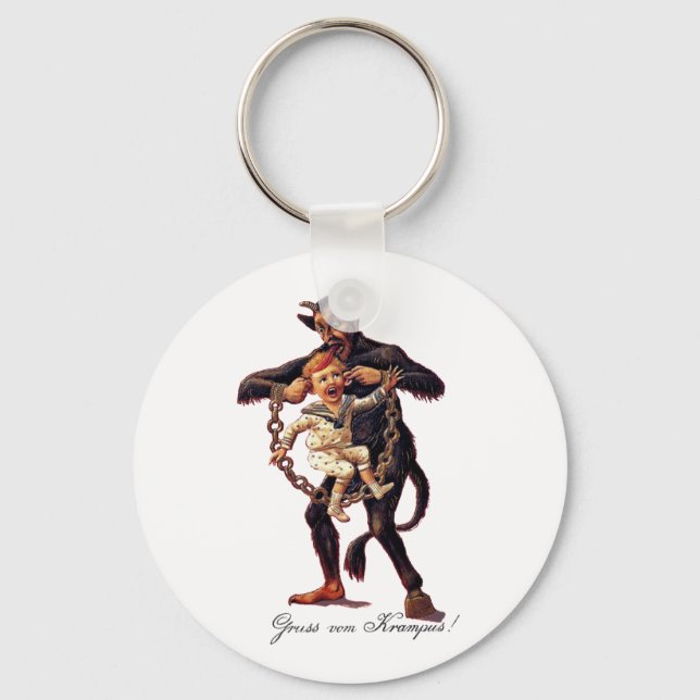 Gruss vom (Greetings From) Krampus Key Ring (Front)
