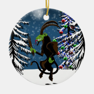 Gruss vom Krampus Ceramic Tree Decoration