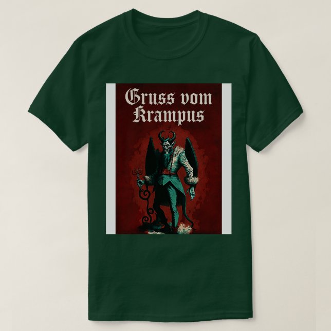 Gruss Vom Krampus T-Shirt (Design Front)