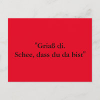 Grußkarte aus Bayern