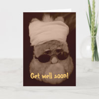 Grusskarte "Get well soon!"