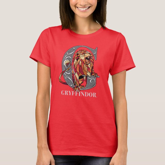 GRYFFINDOR™ Crosshatched Emblem T-Shirt (Front)