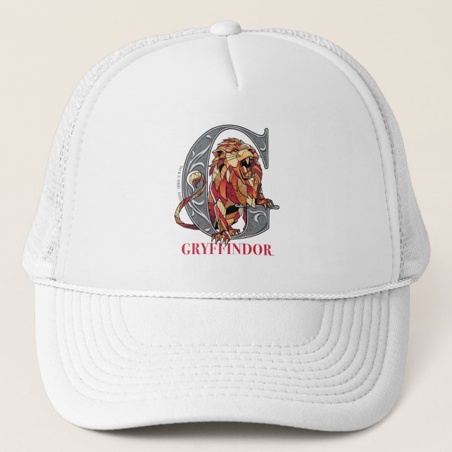 GRYFFINDOR™ Crosshatched Emblem Trucker Hat (Front)
