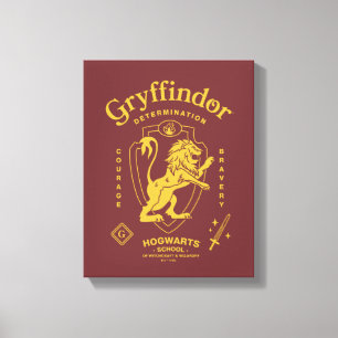 GRYFFINDOR™ Determination Courage Bravery Crest Canvas Print
