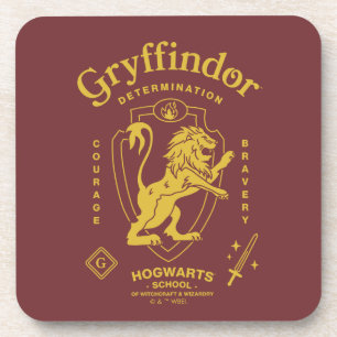 GRYFFINDOR™ Determination Courage Bravery Crest Coaster