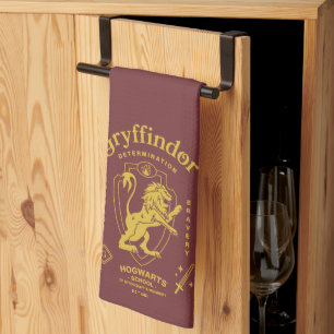 GRYFFINDOR™ Determination Courage Bravery Crest Tea Towel
