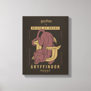 GRYFFINDOR™ House Brave at Heart Canvas Print