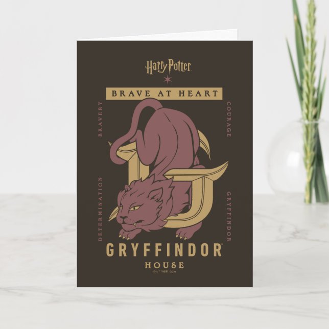 GRYFFINDOR™ House Brave at Heart Card (Front)