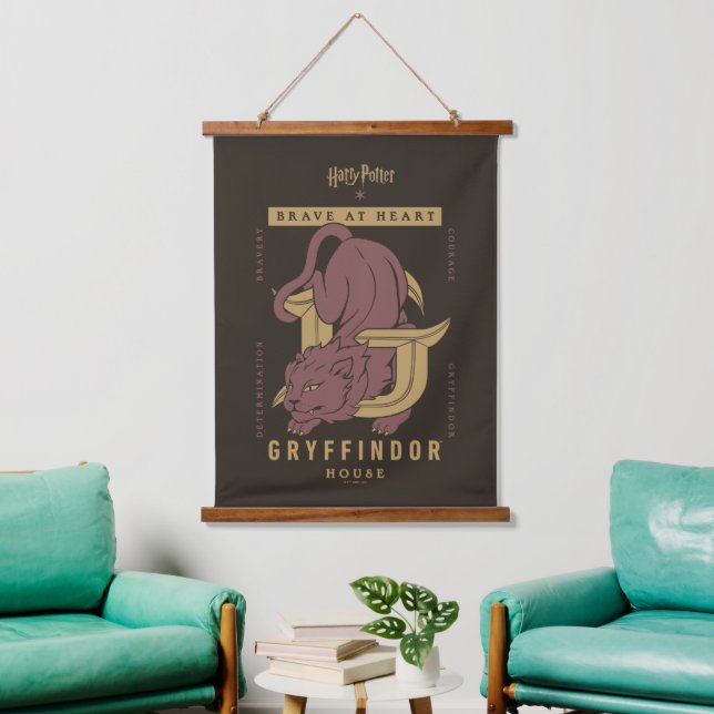 GRYFFINDOR™ House Brave at Heart Hanging Tapestry (Living Room)