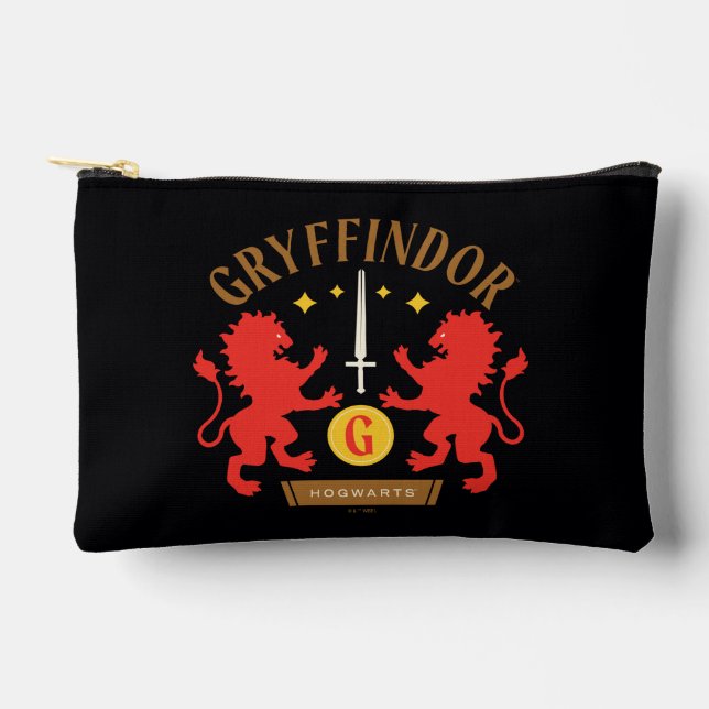 GRYFFINDOR™ House Double Lion Sword Graphic Accessory Pouch (Front)