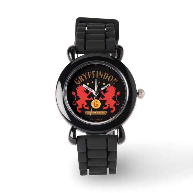 GRYFFINDOR™ House Double Lion Sword Graphic Watch (Front)