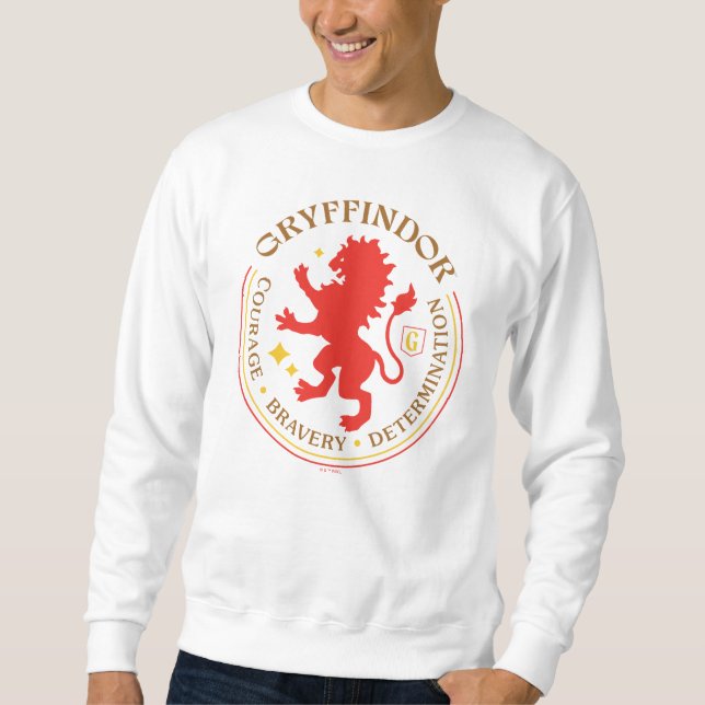 GRYFFINDOR™ Red Lion House Pride Badge Sweatshirt (Front)