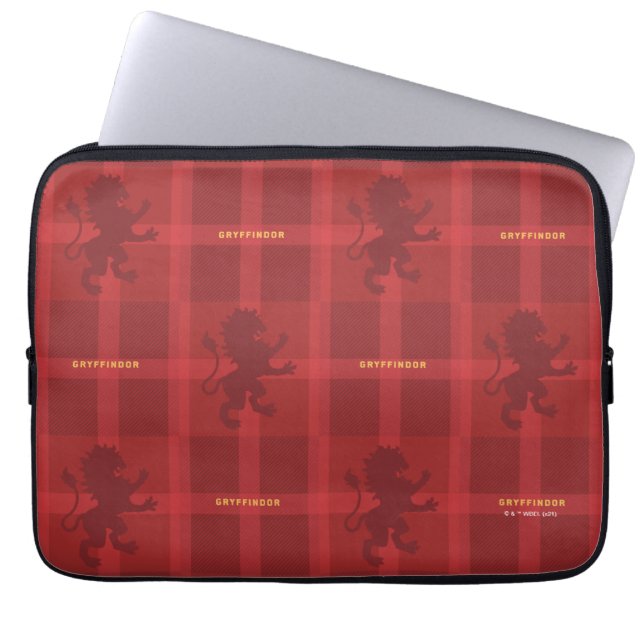 GRYFFINDOR™ Tartan Plaid Pattern Laptop Sleeve (Front)