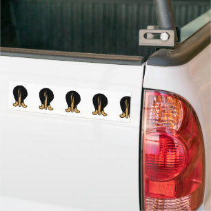 GS bi coloured hiney Bumper Sticker